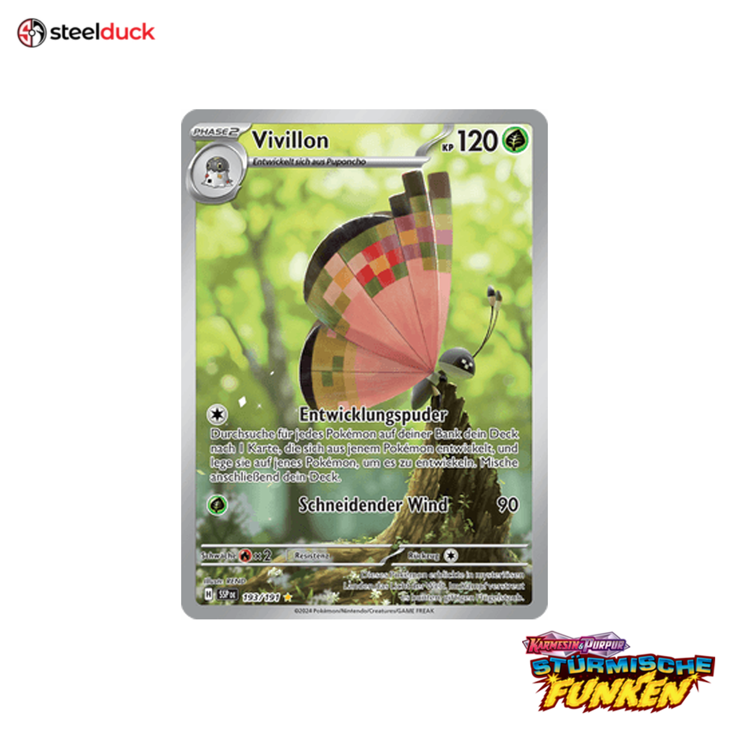 Vivillon (193/191) Stürmische Funken - Illustration Rare