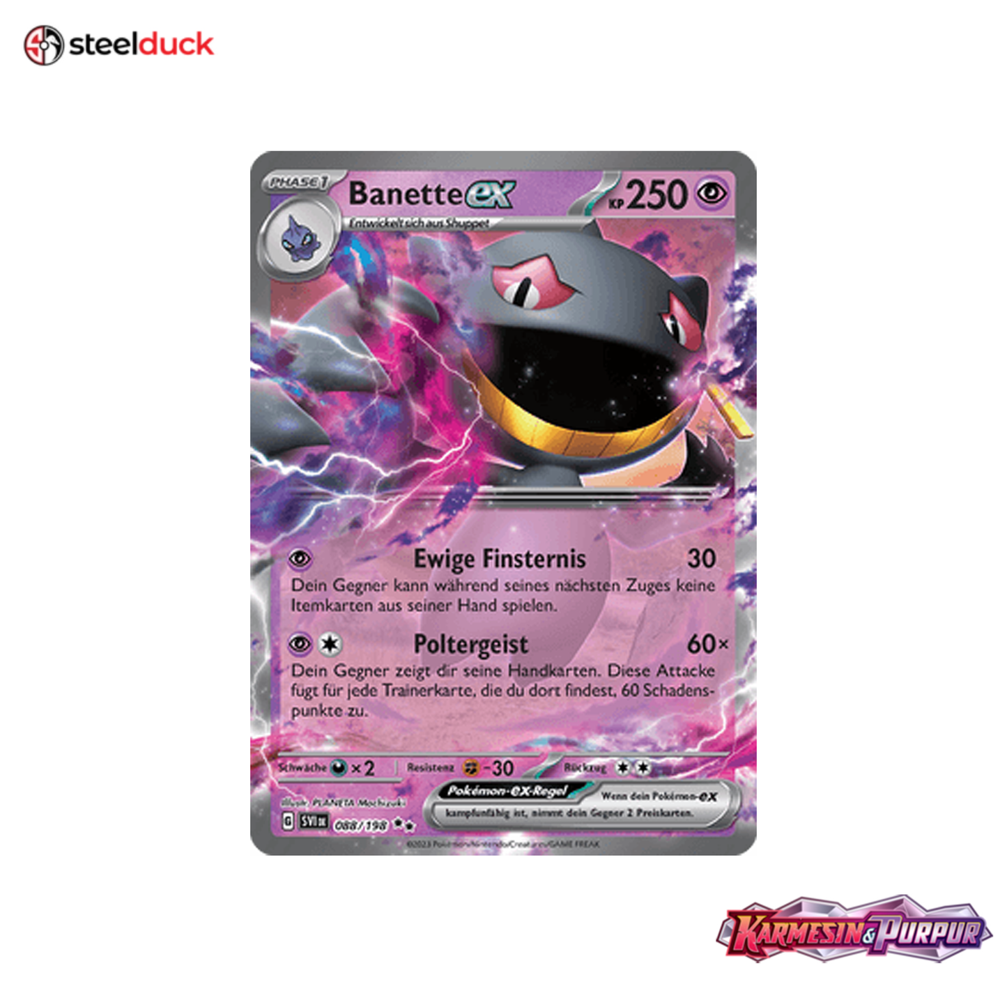 Banette ex (088/198) Karmesin & Purpur - Double Rare
