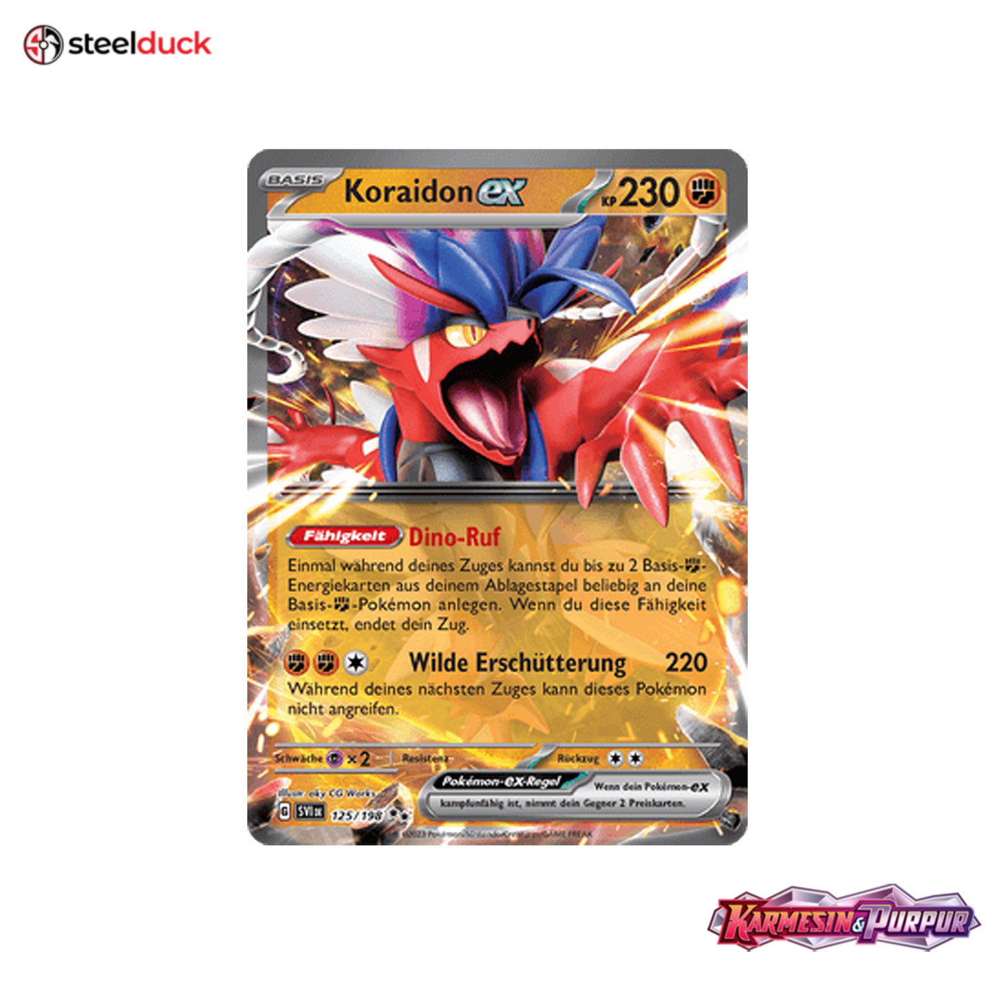 Koraidon ex (125/198) Karmesin & Purpur - Double Rare