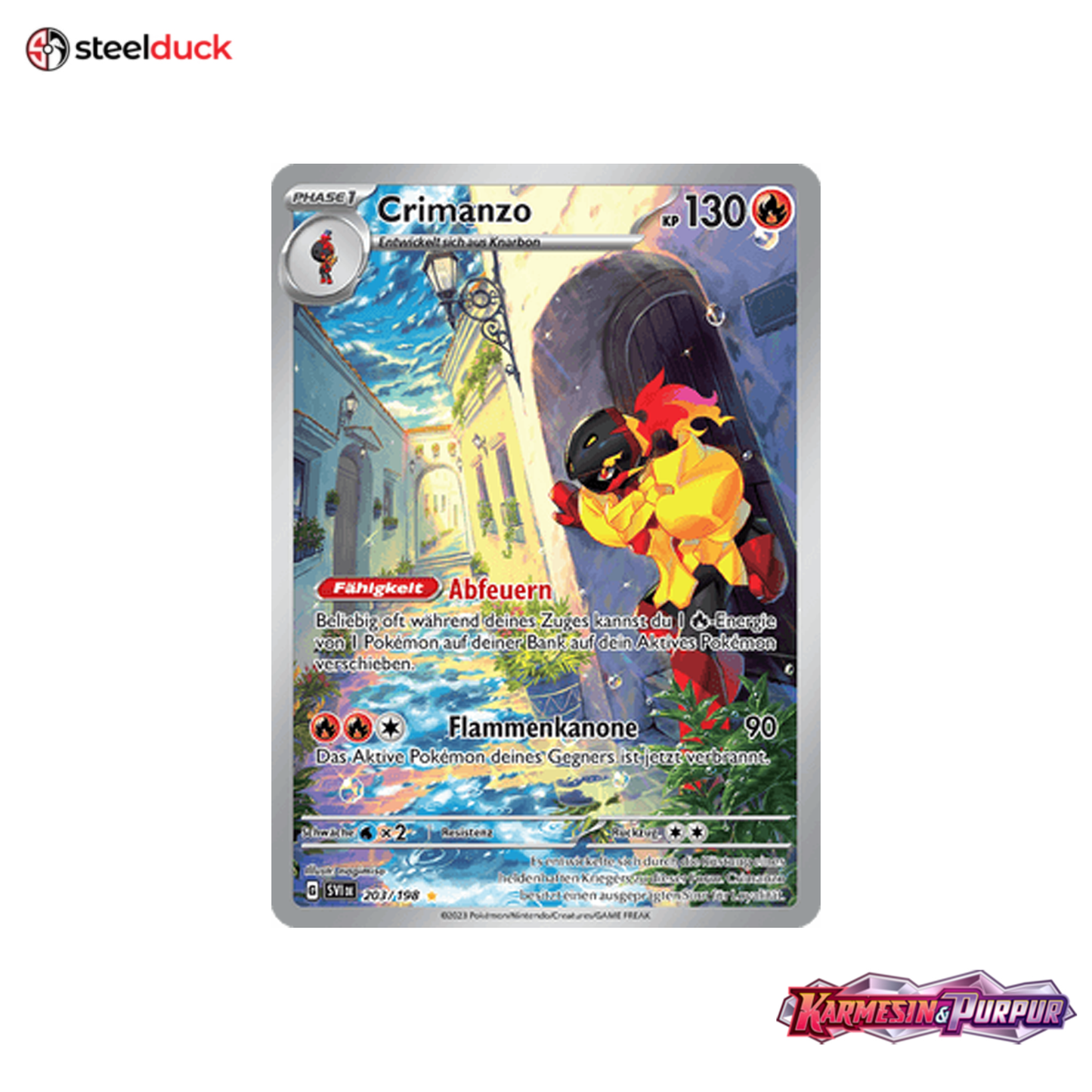 Crimanzo (203/198) Karmesin & Purpur - Illustration Rare