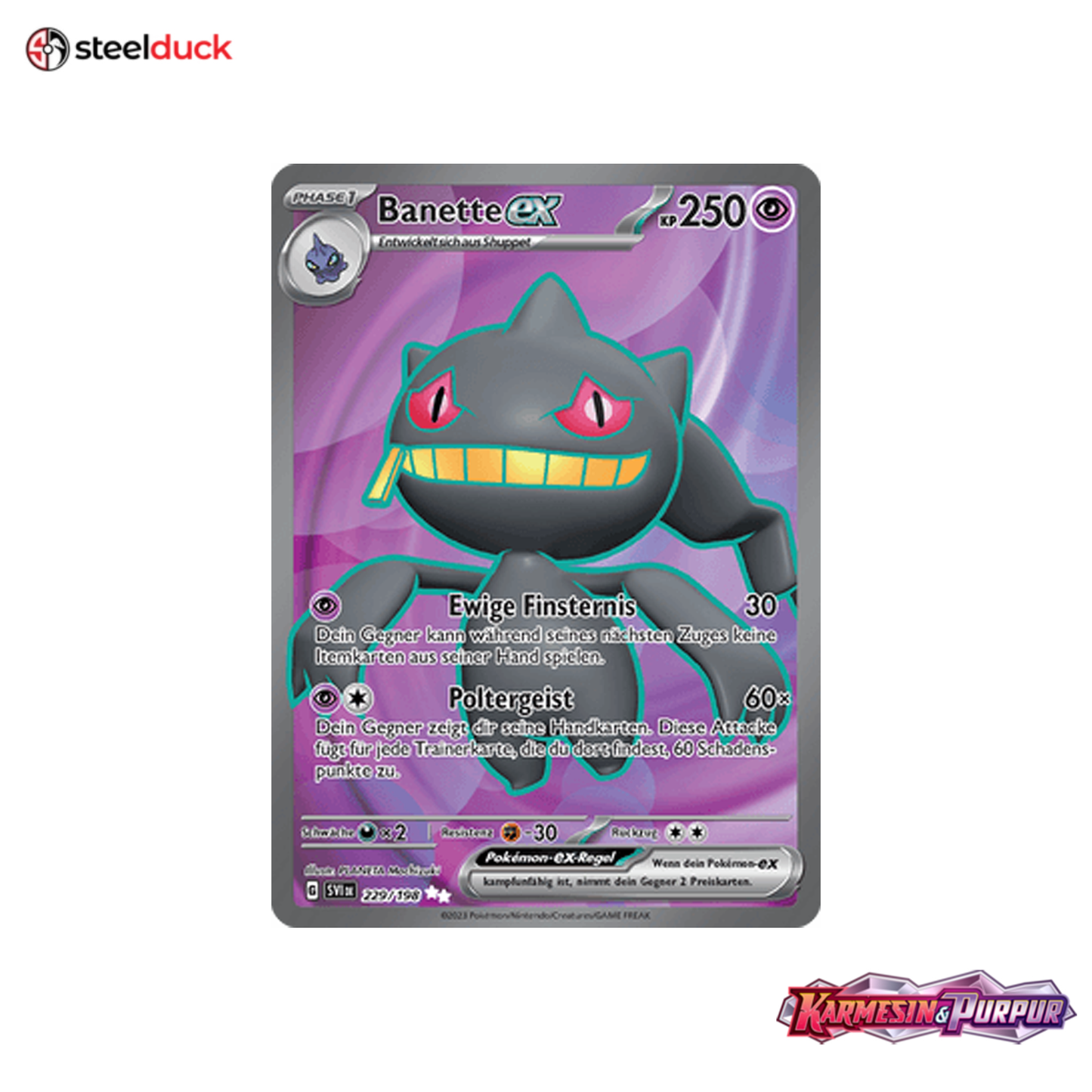 Banette ex (229/198) Karmesin & Purpur - Ultra Rare
