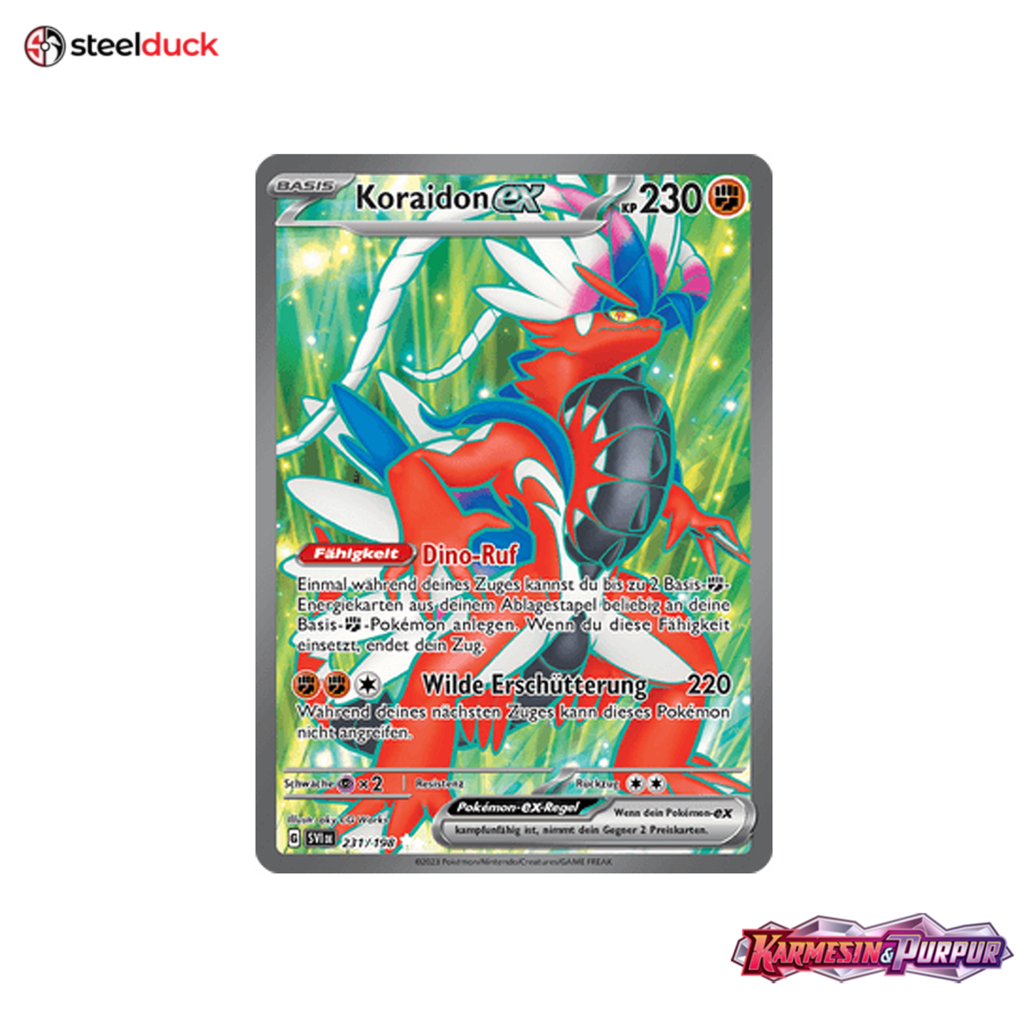 Koraidon ex (231/198) Karmesin & Purpur - Ultra Rare