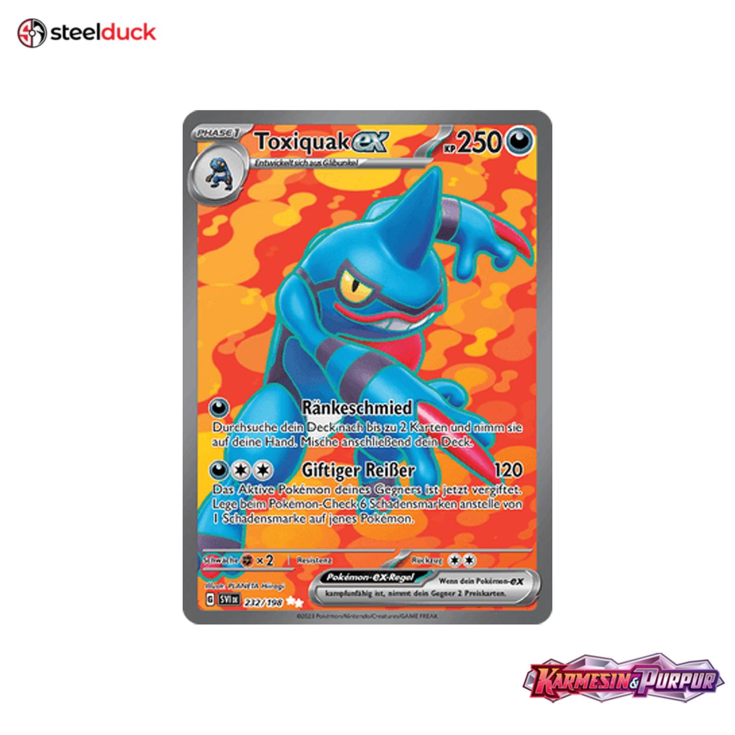 Toxiquak ex (232/198) Karmesin & Purpur - Ultra Rare