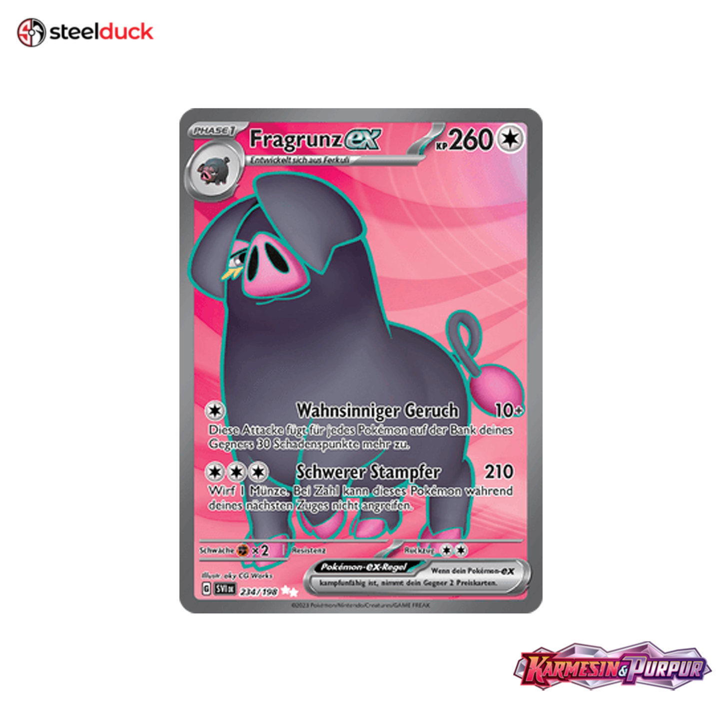 Fragrunz ex (234/198) Karmesin & Purpur - Ultra Rare