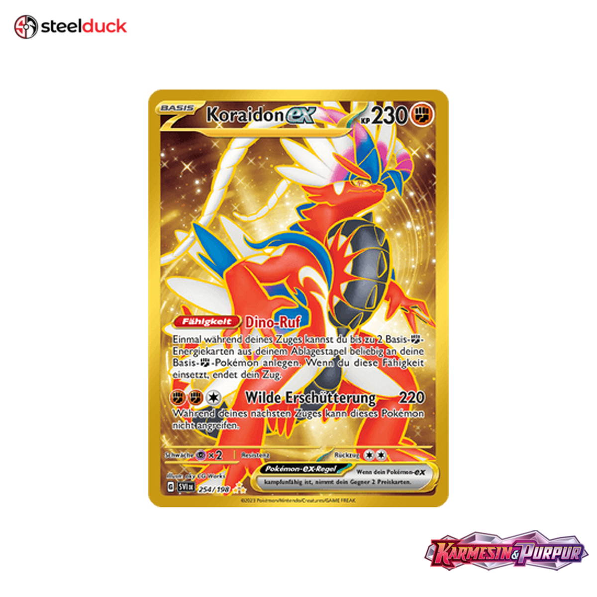 Koraidon ex (254/198) Karmesin & Purpur - Secret Rare