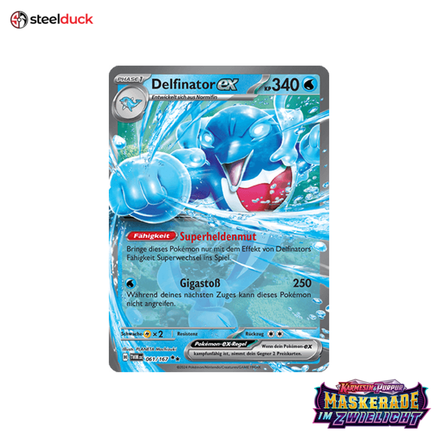 Delfinator ex (061/167) Maskerade im Zwielicht - Double Rare