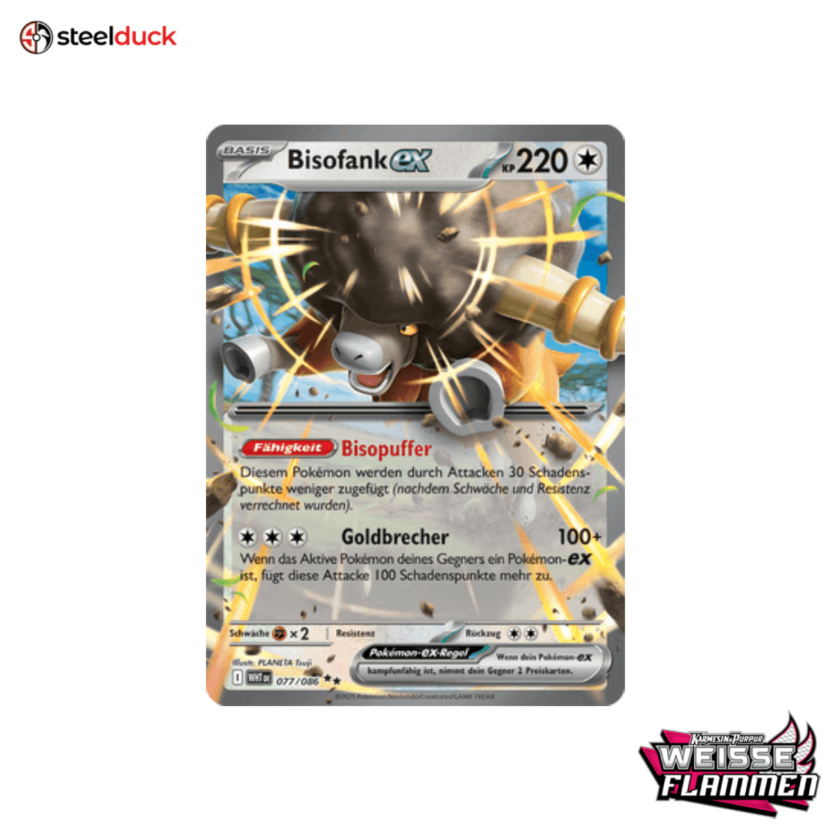Bisofank ex (077/086) Weiße Flammen - Double Rare