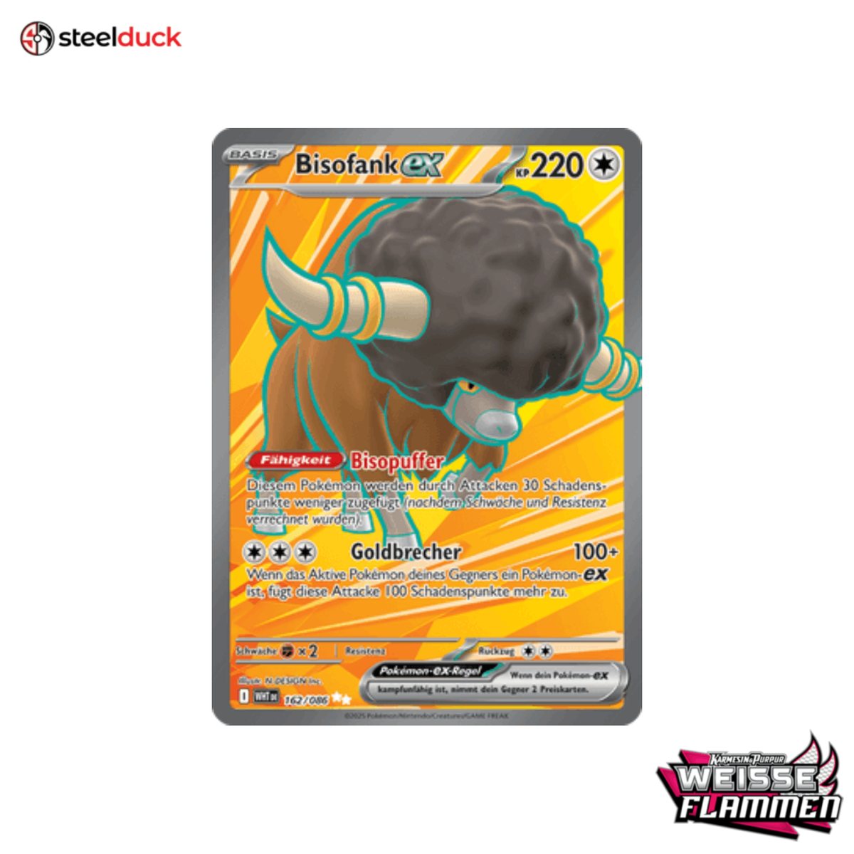 Bisofank ex (162/086) Weiße Flammen - Ultra Rare