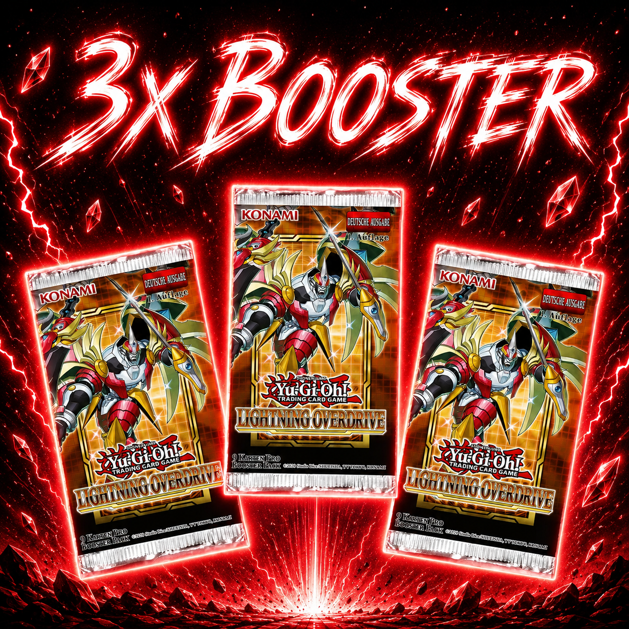Yu-Gi-Oh! Lightning Overdrive LIOV 3x Booster 1. Auflage (DE)