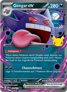 Gengar ex (090/128) 30 Jahre - Double Rare