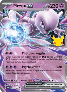 Mewtu ex (064/128) 30 Jahre - Double Rare