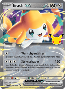 Jirachi ex (102/128) 30 Jahre - Double Rare