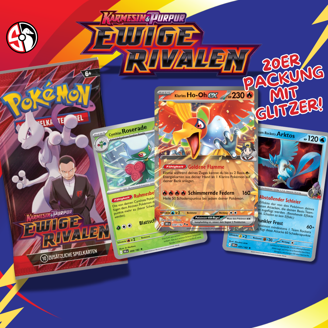 Pokémon Ewige Rivalen – Kartenpaket (20 Karten) – Deutsch