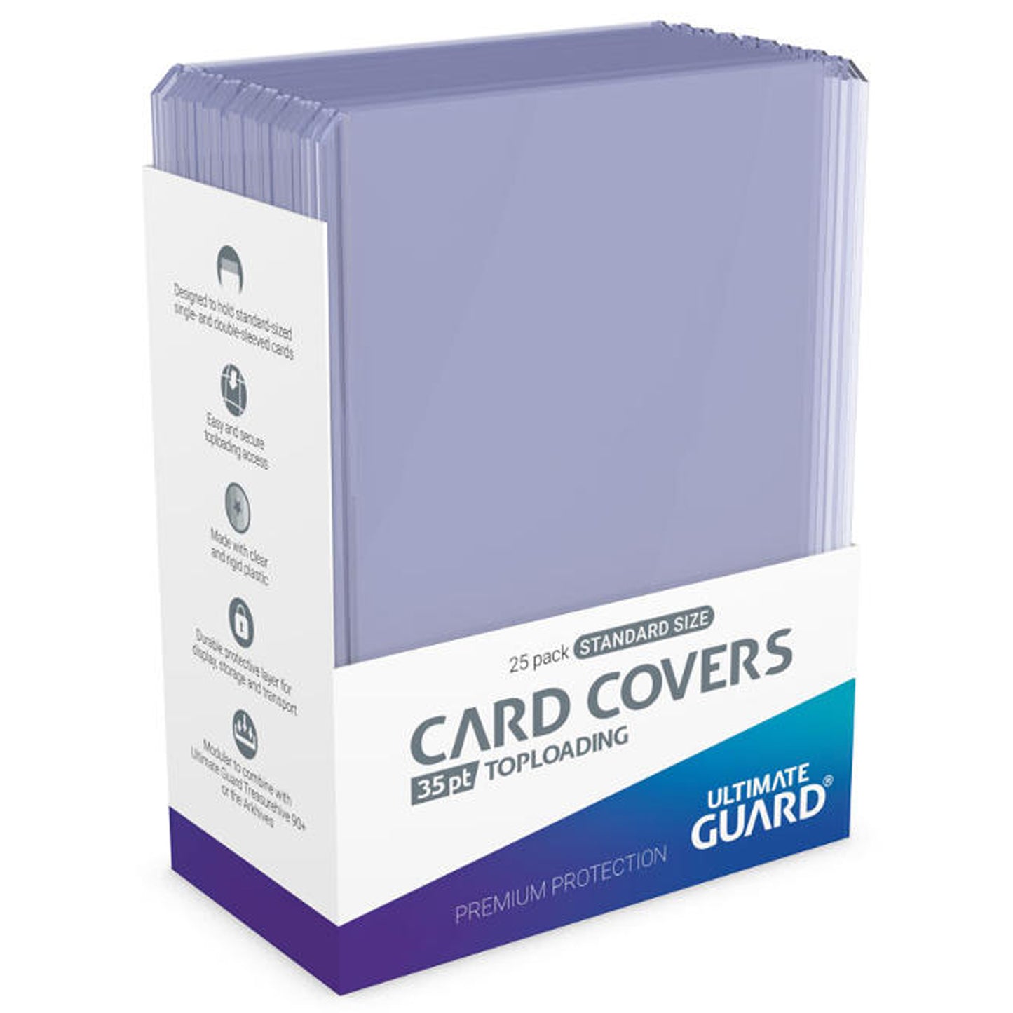 Ultimate Guard 35PT Toploader Standard Size für zb. Pokémon Karten - 25 Stück